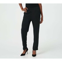 Truth + Style Regular Ponte Pull-On Slim-Leg Ankle Pants (Black, Small) ... - £14.43 GBP