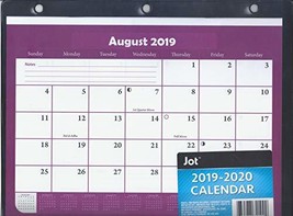 2019-2020 Student Calendar/Planner - 3 Ring Binder Calendar (Purple/Black) - $9.98