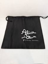 Alice + Olivia By Stacey Bendet Black Dust Bag Drawstring 11.5&quot;Width 11.... - £9.00 GBP