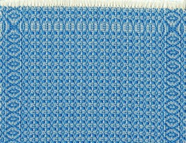 Artisan Handwoven Mini Rug/Table Mat 8&quot;x10&quot; Copen Blue #16, Cotton - £63.42 GBP