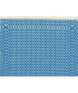 Artisan Handwoven Mini Rug/Table Mat 8&quot;x10&quot; Copen Blue #16, Cotton - $85.00