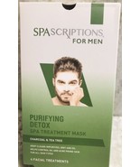 Spa Scriptions For Man Charcoal/Tea Tree 4 Pc Spa Treatment Mask-Detox - $164.69 MXN