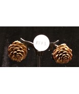 Vintage Pine Cone Screw on Earrings - £12.48 GBP