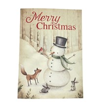 Brother &amp; Sister Design Studio Christmas Cards Set Of 13 Snowman Fox Bunny - $22.23