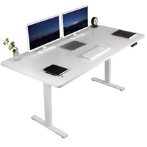 VIVO Electric 71 x 36 Stand Up Desk, White Table Top, White Frame - £658.62 GBP