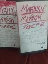 Vintage MARILYN MANSON 2 Tape Classic Collection Set VHS (Lennon&#39;s Lunchbox Ed.) - £73.36 GBP