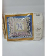 Vintage Creative Circle Cross Stitch Kit Romantic Ribbons Pillow Top 046... - £6.96 GBP