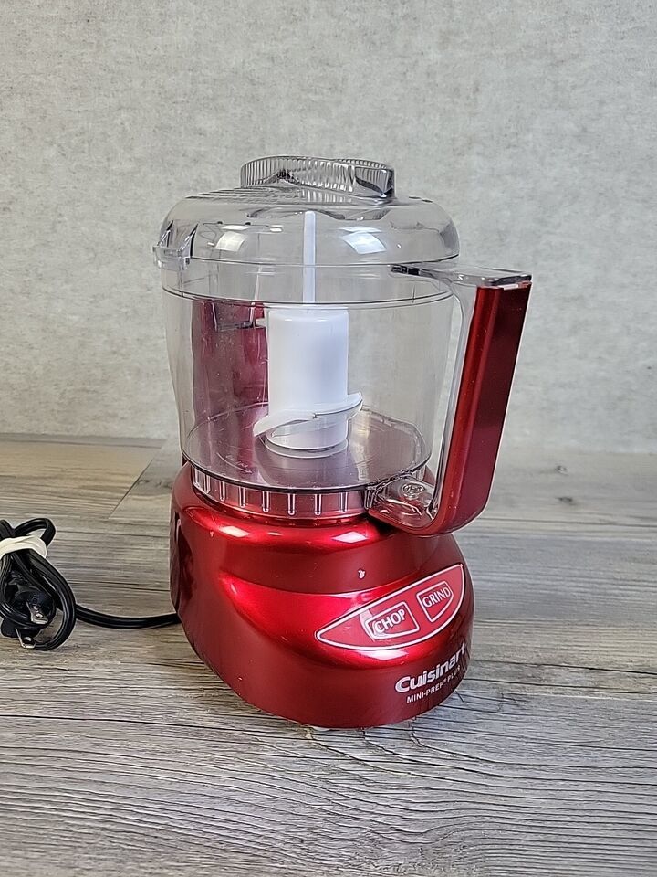 Primary image for Cuisinart Mini Prep Plus 3 Cup Food Processor DLC-2A Red Works