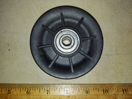 21XX98 PULLEY FROM EXERCISE MACHINE: 3-1/2&quot; DIAMETER, 5/16&quot; - 3/8&quot; GROOV... - $5.82