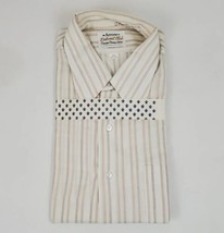 Vintage Arrow Shirt Size 17.5 Button Up Belmont Club Stripe Short Sleeve... - $16.99