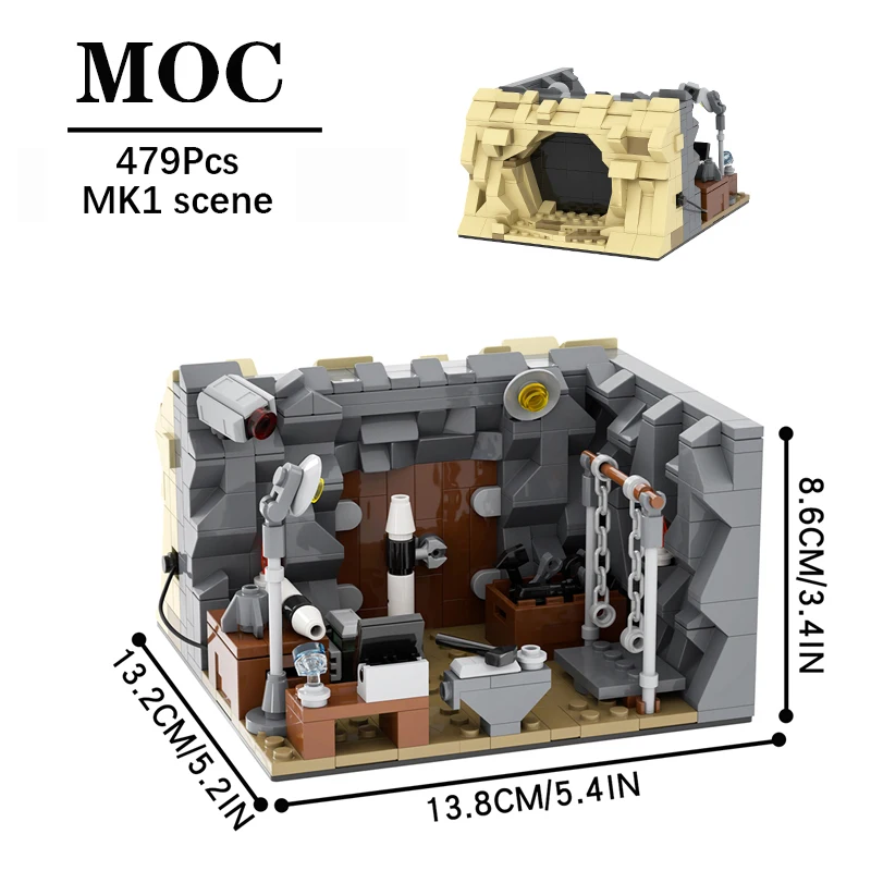 MOC1177 Sci-fi Movie Series MK1 sence MOC Brick Compatible Action Figure - £49.04 GBP+