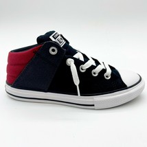 Converse CTAS Axel Mid Alley Black Red White Kids Casual Shoes 665356F - £33.52 GBP