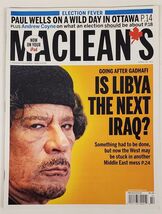 Maclean's Canada Magazine Apr 4 2011 Going After Gadhafi - $9.49