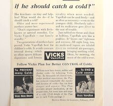 1934 Vicks VapoRub Cold Remedy Advertisement Medical Ephemera  - $28.14 CAD