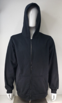 Full-Zip Hoodie Fleece Jacket Long Sleeve Black Sweatshirt  Small SKU #0... - £16.83 GBP