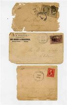 3 Covers 1886 1899 1893 Kansas RPO Cancel - $17.82