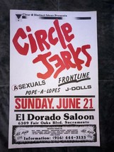 Circle Jerks Asexuals Front Line JDolls Flyer 11x17 kbd hardcore punk rock - $23.00