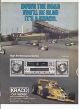 80&#39;s KRACO Car Stereo Print Ad Vintage Electronics KHP-1087 8.5&quot; x 11&quot; - £15.11 GBP
