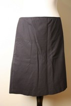 J. Crew Factory 8 A-Line Cotton Navy Blue Diagonal Pinstripe Skirt Career - $15.20
