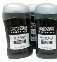 (LOT 3) AXE Essentials Fresh Shield Deodorant 24HR Odor Protection Stick SEALED - £14.80 GBP