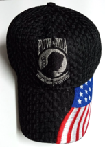 POW MIA You Are Not Forgotten American Flag Embroidered Mesh Military Ha... - £6.40 GBP