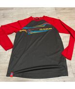 DAKINE Raglan Long Sleeve Athletic Shirt Graphic Print Top Hawaii Red Brown - $16.15