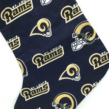 NFL ST. LOUIS RAMS Christmas Stocking Football Logo 17 x 8 inch NEW Lined Loop - £15.80 GBP
