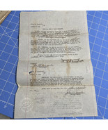 Antique Court Document Hanchett Bond Company Signed 1929 Cook County Notary - $23.31 CAD