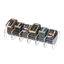Belt Organizer, 6 Pack Acrylic Belt Storage Holder With Magnet, Detachab... - $51.99