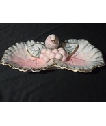 Vintage UCAGCO Bird Double Leaf &amp; Grapes MCM Trinket Dish Vanity Dresser... - $20.33 CAD