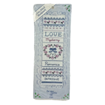 New Berlin Cross Stitch Bookmark Love Mystery Romance Hearts Flowers 2181 - $12.81