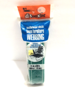 Vintage Frost King Green Lawn Furniture Webbing; Unopened; 2 1/4&quot; x 39&#39; ... - $270.85 MXN
