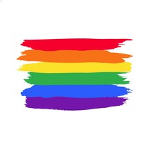 LGBT Pride Flag SVG Lesbian Gay Bi Trans Pride Flag Clipart Silhouette Svg Files - £1.30 GBP