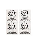 COTON DE TULEAR TOILET DRINKING PROBLEM Coasters - $47.84 CAD
