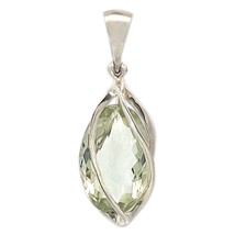 Starborn Green Amethyst Crystal Pendant Necklace (22&quot;) - £118.29 GBP