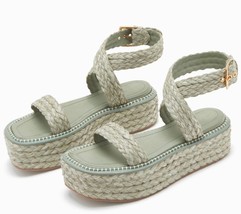 Ulla Johnson women's gemma flatform strappy sandal size 39 - $6,332.29 MXN