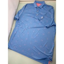 Johnnie O Colorado Country Club Men Golf Polo Shirt All Over Print Stret... - $19.77