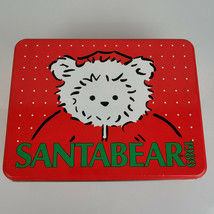 Dayton Hudson 1989 Santabear Santa Bear Candy Box Tin Red Collectible Xm... - $39.59