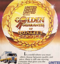 1986 United Van Lines Advertisement Vintage Transportation Automotive DWF24 - $24.99