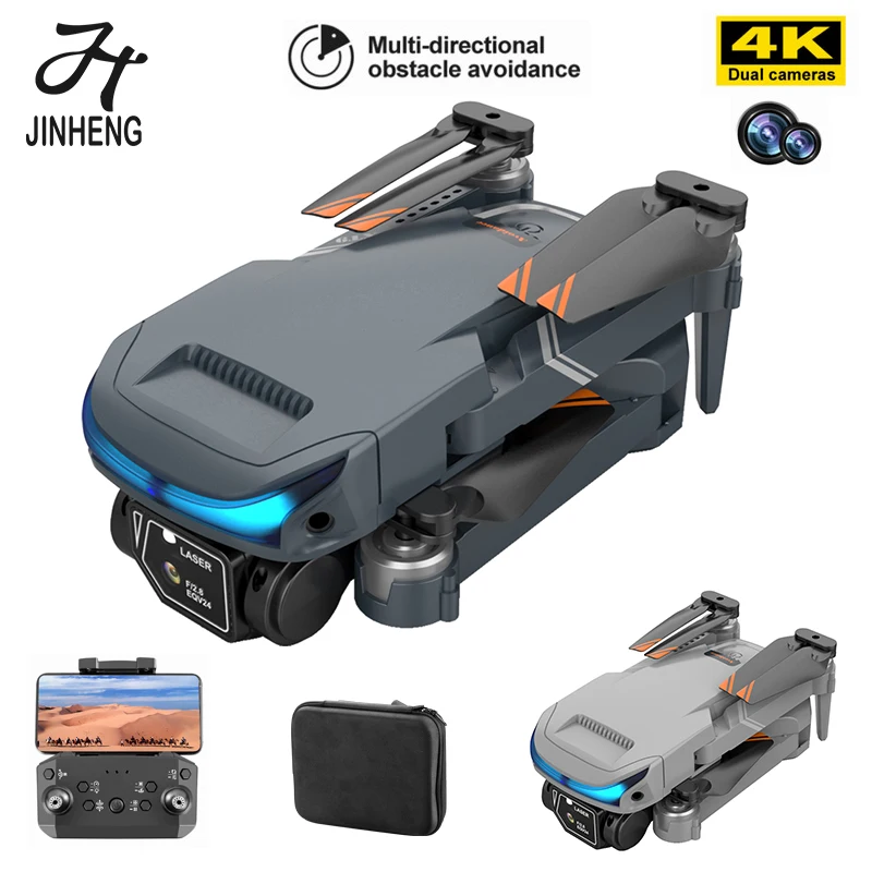 JINHENG 2023 LS-XT9 Drone 4K Dual Camera Wifi FPV Optical flow location Obstacle - £46.62 GBP+
