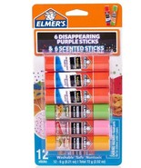 Elmer&#39;s Multi-Pack Glue Sticks, 12 Count (6 Disappearing Purple &amp; 6 Scen... - £6.87 GBP