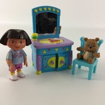 Dora Explorer Talking House Furniture Figure Transforming Sink Vanity Vi... - $21.73
