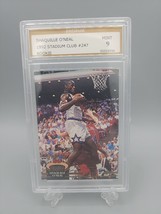 Shaquille O&#39;Neal Rookie Card 1992-93 Stadium Club #247  PSG 9 Mint RC Basketball - £14.72 GBP