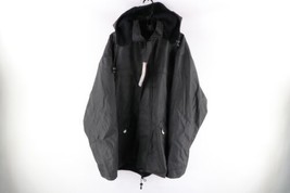 NOS Vintage 90s Streetwear Mens 2XL Fleece Lined Waterproof Hooded Parka... - £75.52 GBP