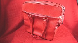 Vintage Samsonite Red Silhouette Travel Tote Bag Carry On Luggage Case Overnite - £22.70 GBP