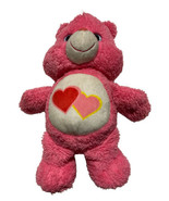 Love A Lot Care Bear Gitter Eyes Pink W/ Hearts On Belly - £10.26 GBP