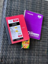 Lot of 1 Spiral Notebook1 / 1 Composition Notebook /24 Crayons - $11.00
