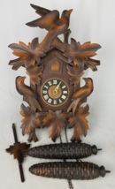 VINTAGE 8-day? cuckoo clock 1960's birds GERMANY Black Forest CUCKOO CLO... - $169.99