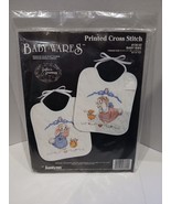 Janlynn Babywares Bunny Baby Bibs #136-02 Printed Cross Stitch Kit - £20.79 GBP