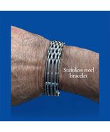 Stainless steel bracelet 15mm wide 7.5” unisex - $39.99